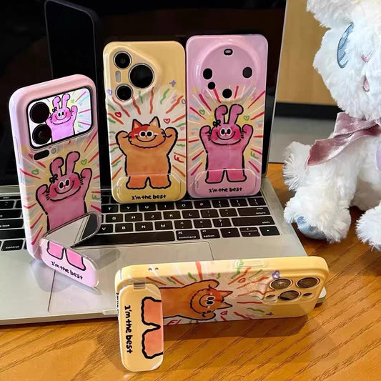 "Energy Cat" Mirror Stand Phone Case