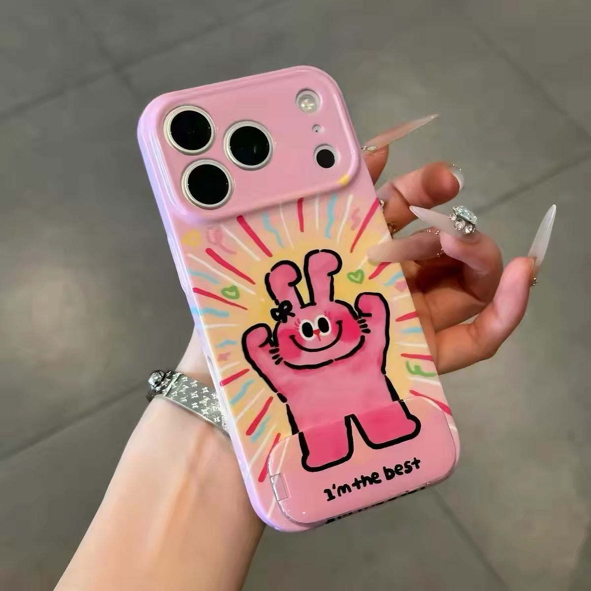 "Energy Cat" Mirror Stand Phone Case for Android