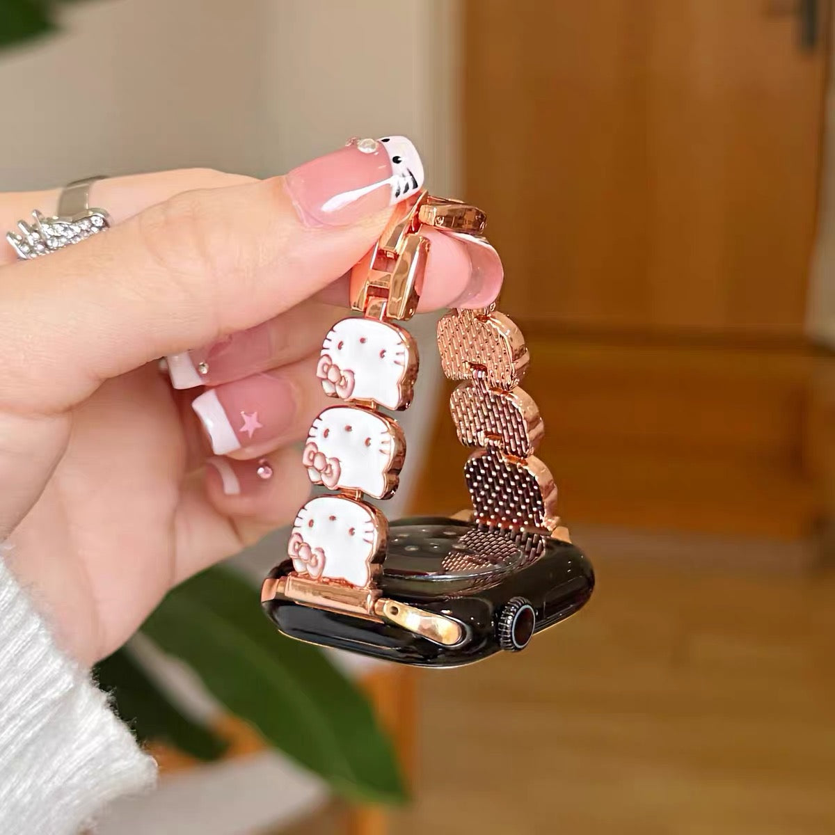 3D Hello Kitty Bracelet-Style Apple Watch Band