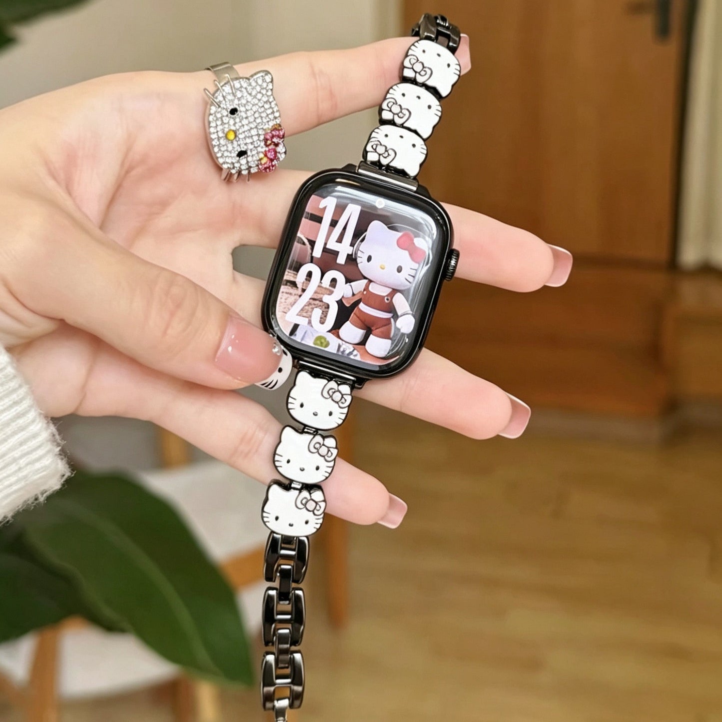 3D Hello Kitty Bracelet-Style Apple Watch Band