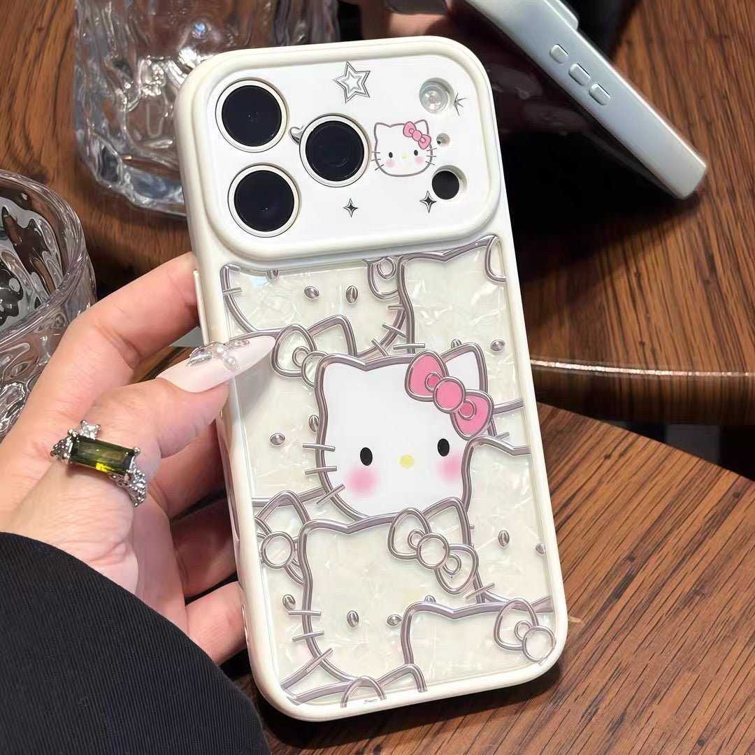 Shell-style Crayon Shin-chan & Hello Kitty phone case