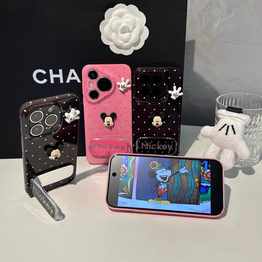 Mickey Mirror Stand Phone Case for Android