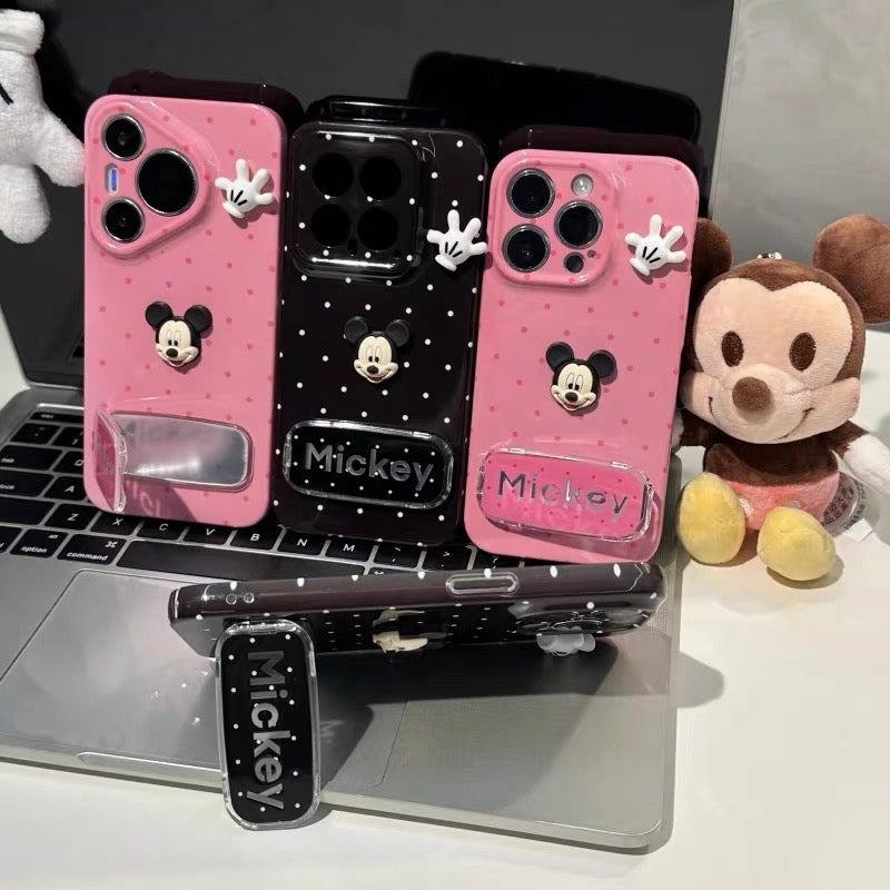 Mickey Mirror Stand Phone Case for Android