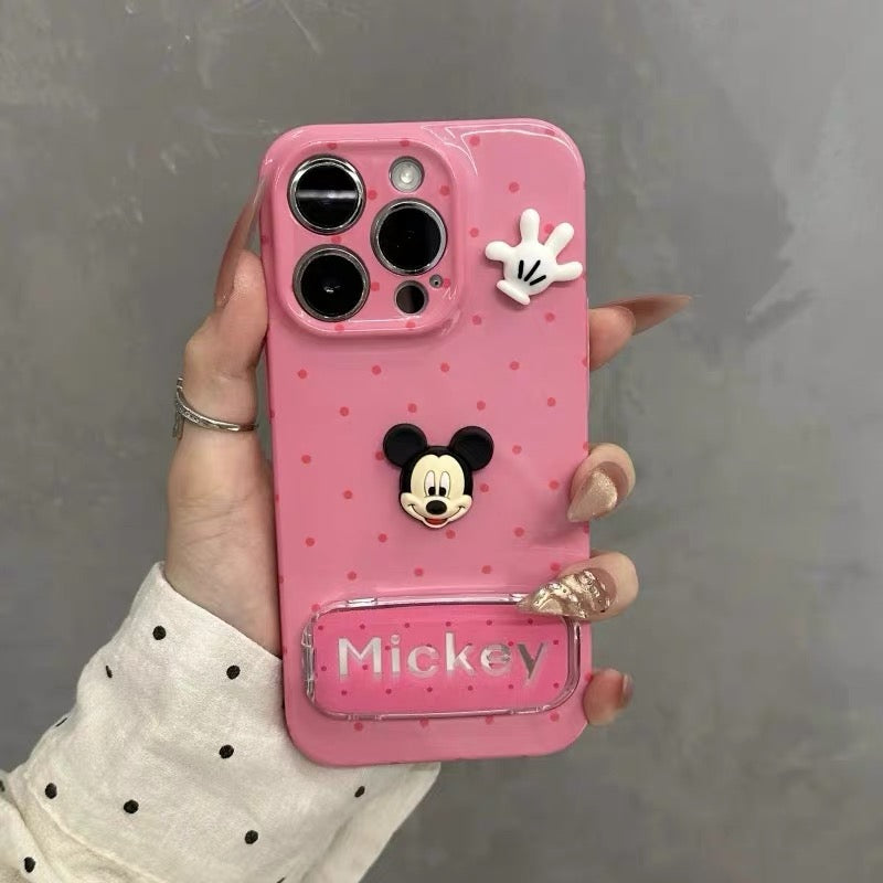 Mickey Mirror Stand Phone Case for Android