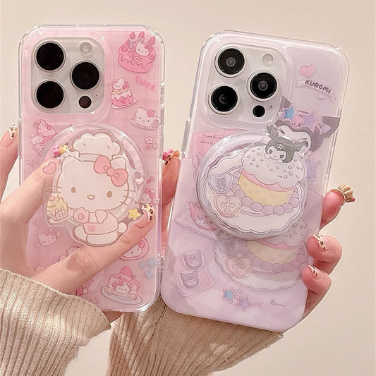 Samsung Hello Kitty & Kuromi Magnetic Kickstand Phone Case