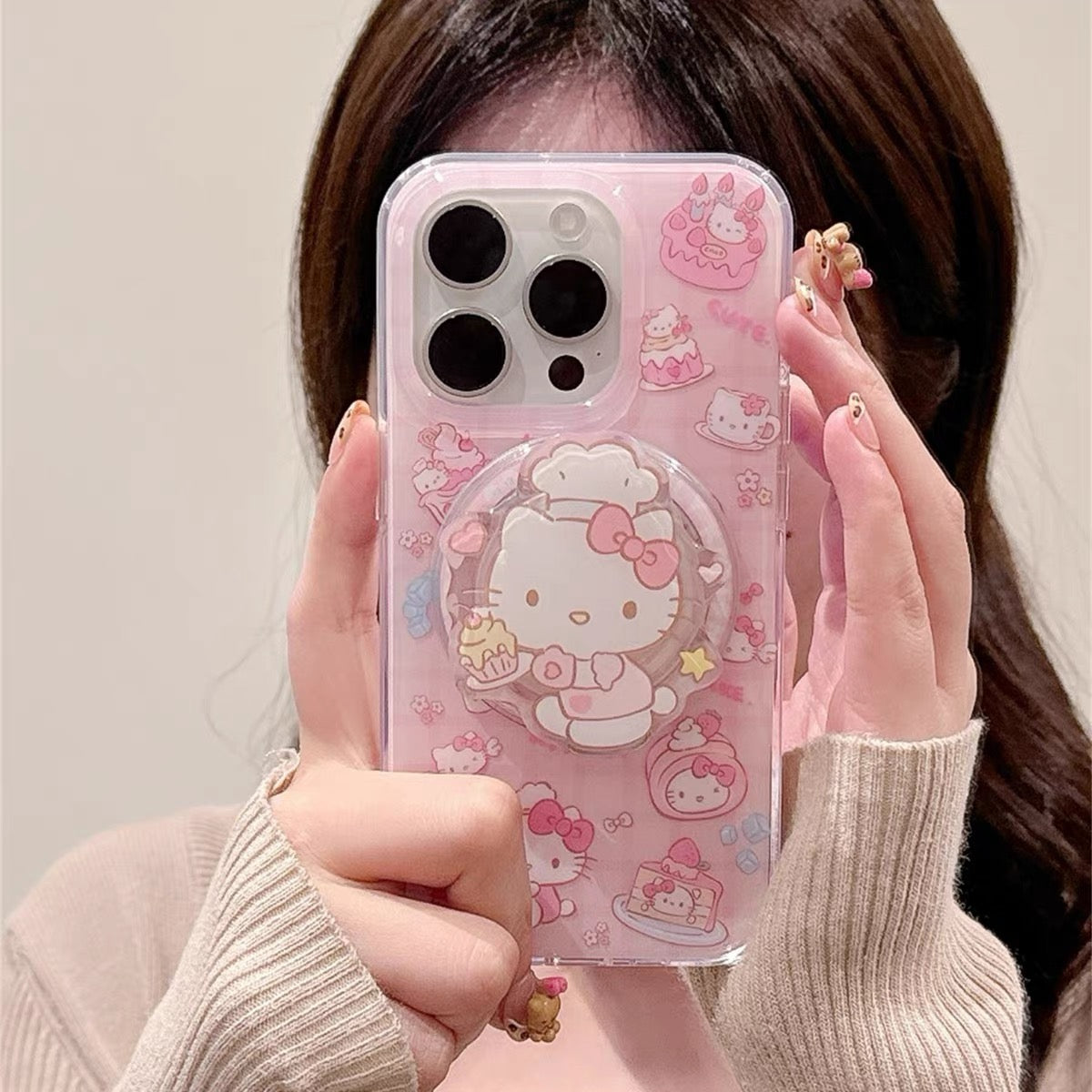 Samsung Hello Kitty & Kuromi Magnetic Kickstand Phone Case