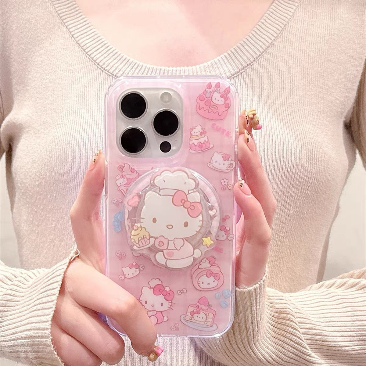 Samsung Hello Kitty & Kuromi Magnetic Kickstand Phone Case