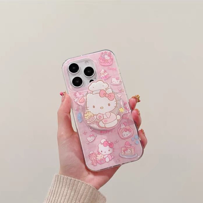 Samsung Hello Kitty & Kuromi Magnetic Kickstand Phone Case