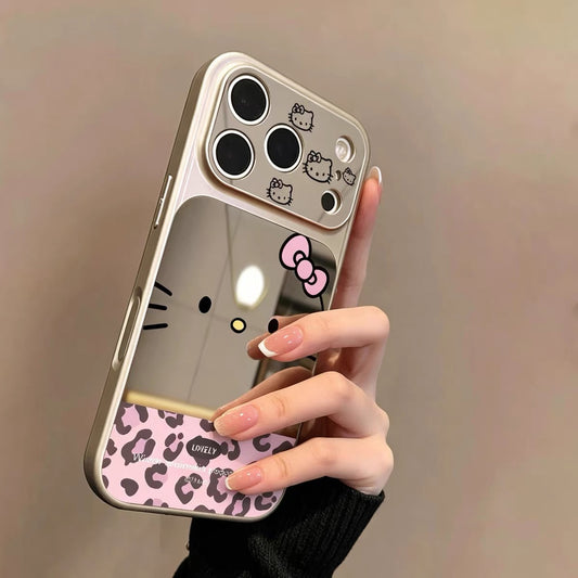 Leopard-print Hello Kitty phone case