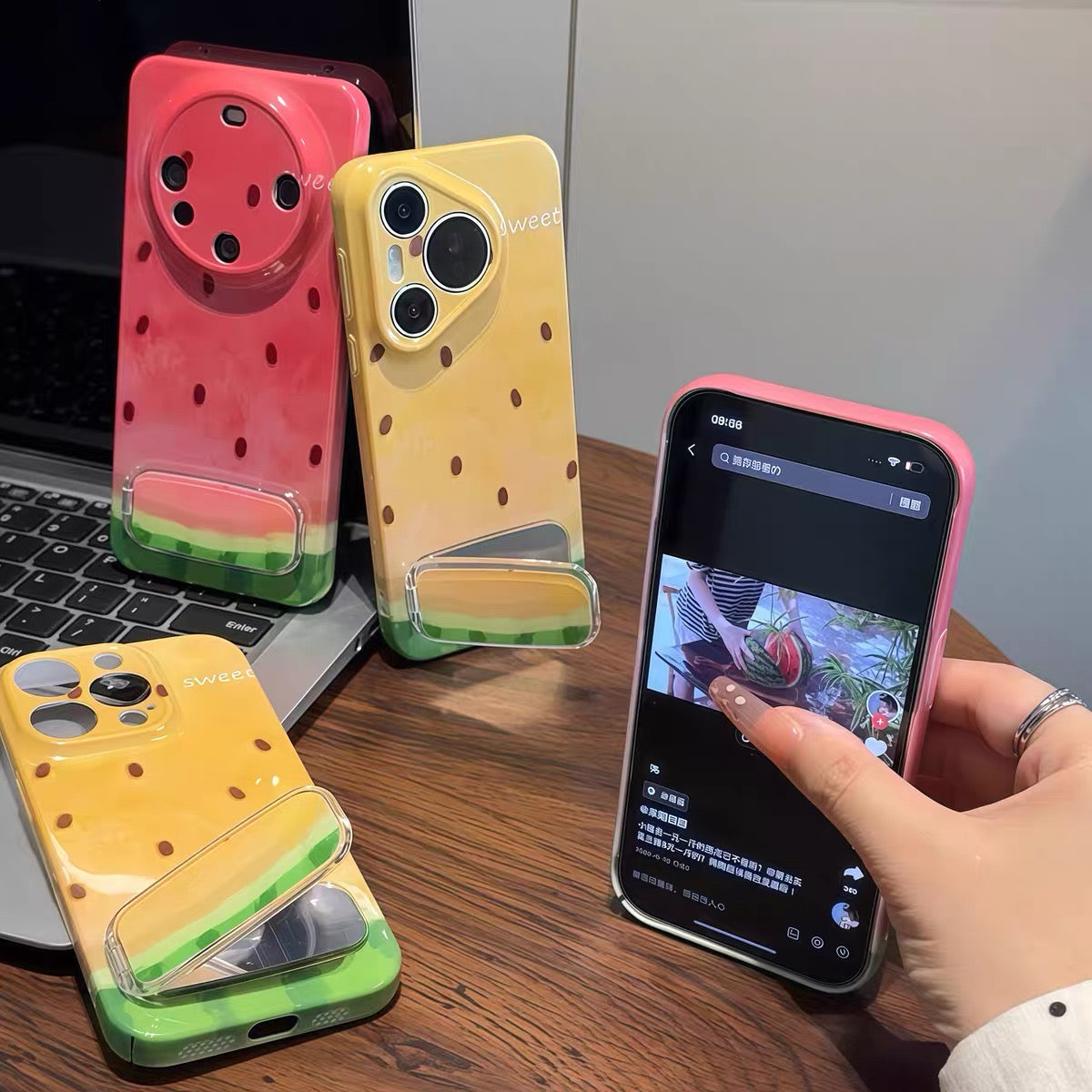 Watermelon Mirror Stand Phone Case