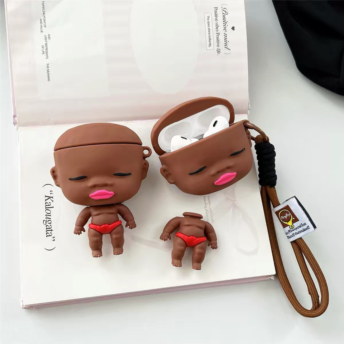 Quirky 3D Natasha Doll Earphone Case