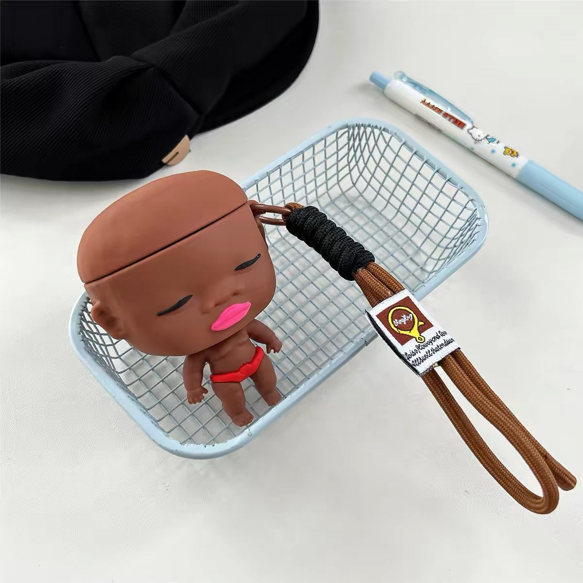 Quirky 3D Natasha Doll Earphone Case