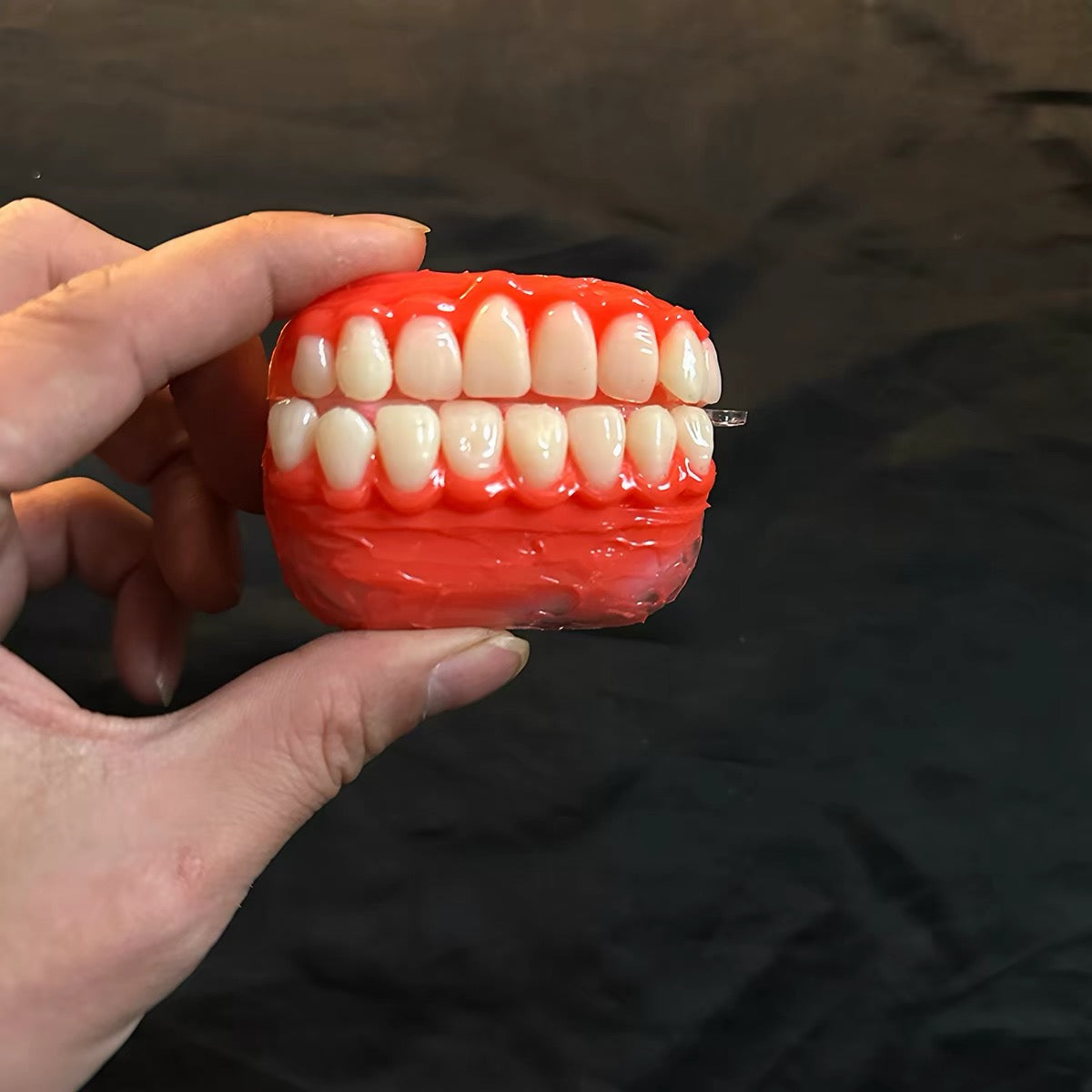 3D Red Teeth Earphone Case