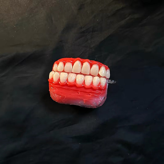 3D Red Teeth Earphone Case