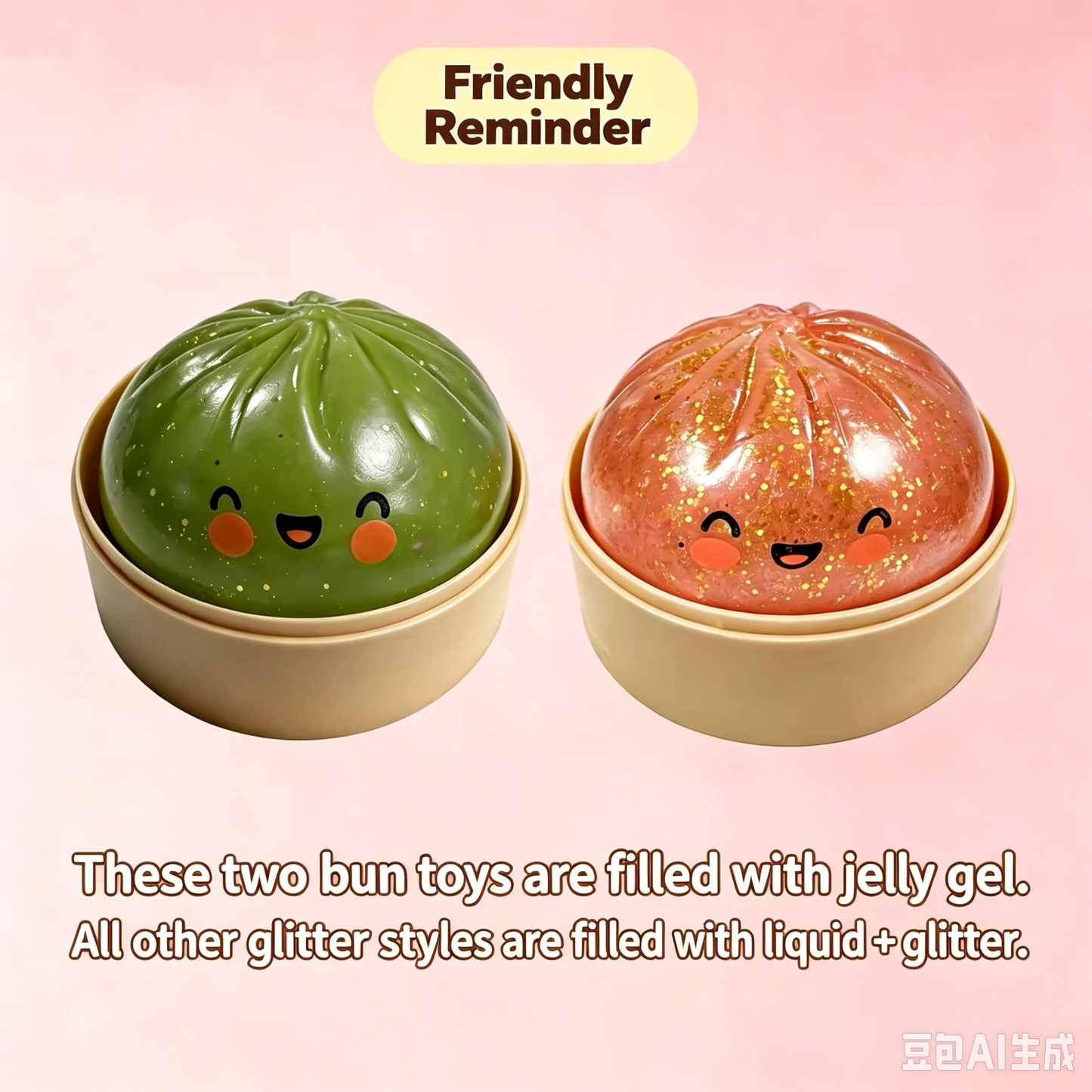 Cute, realistic steamed bun stress-relief squeeze toy—the ultimate stress buster.