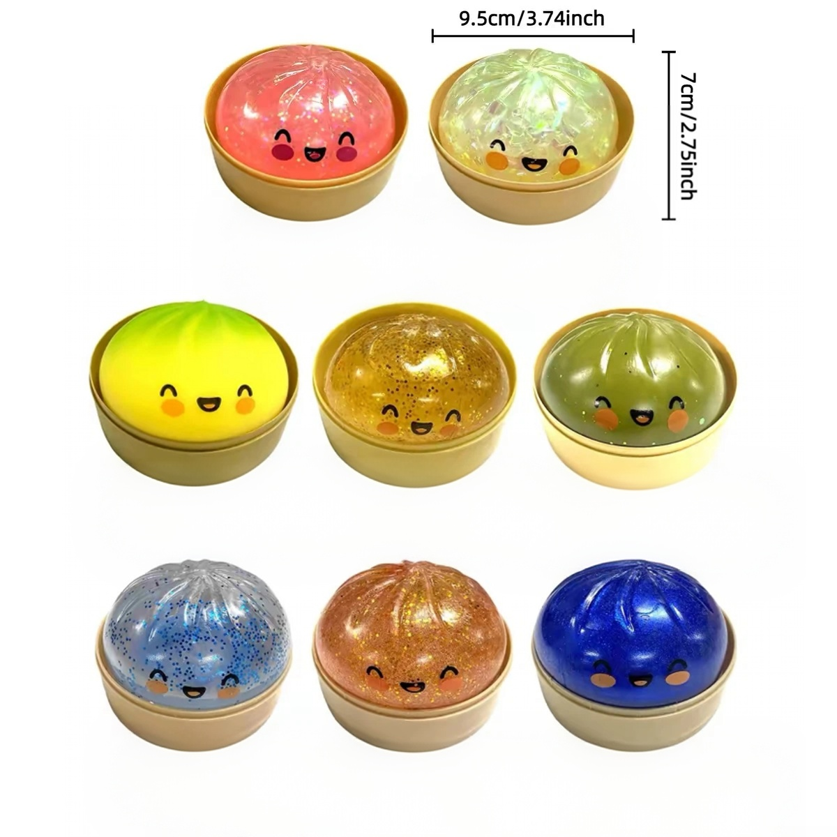 Cute, realistic steamed bun stress-relief squeeze toy—the ultimate stress buster.