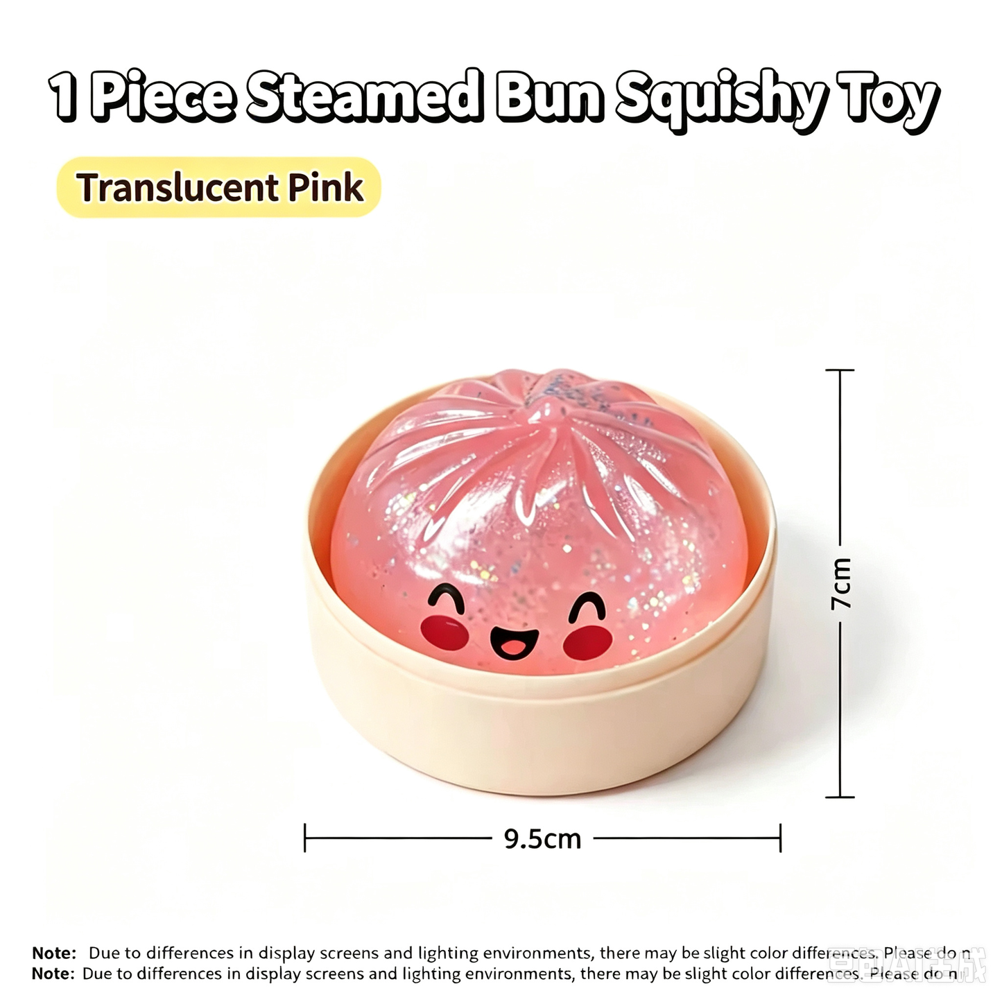 Cute, realistic steamed bun stress-relief squeeze toy—the ultimate stress buster.