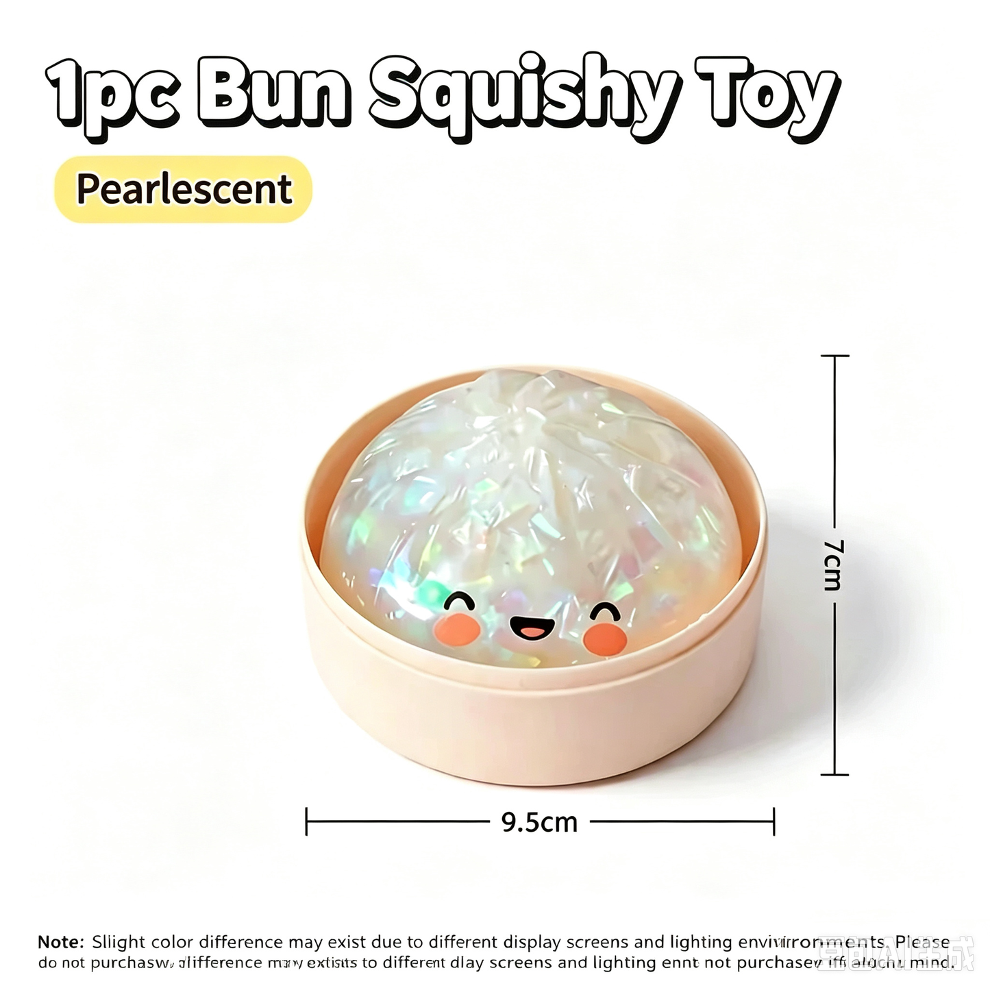 Cute, realistic steamed bun stress-relief squeeze toy—the ultimate stress buster.