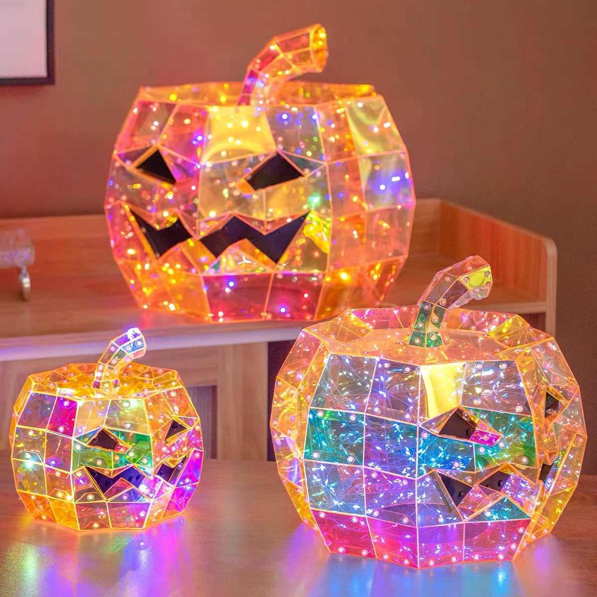 Halloween Decorations: Pumpkin Lanterns, Spooky Skull Ornaments, and Props for Creating an Atmospheric Scene