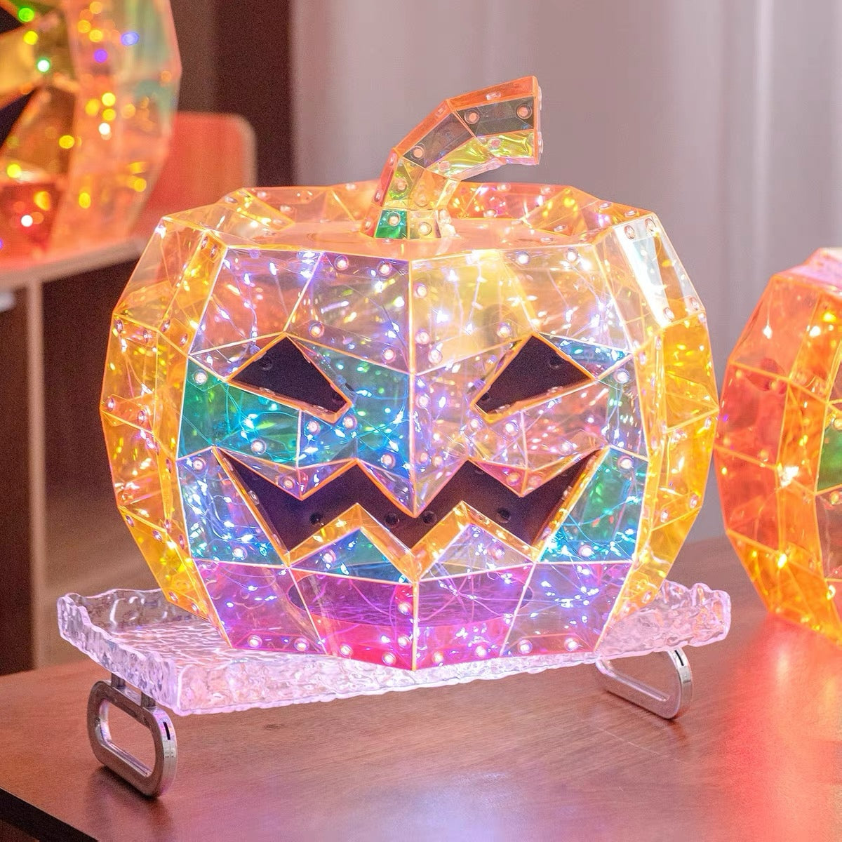 Halloween Decorations: Pumpkin Lanterns, Spooky Skull Ornaments, and Props for Creating an Atmospheric Scene
