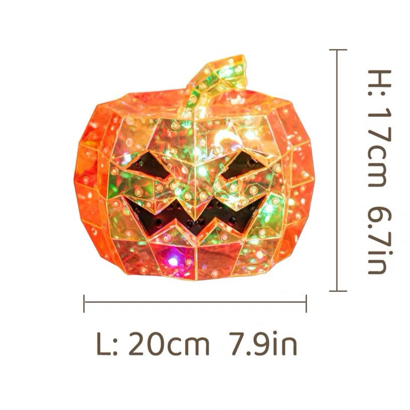 Halloween Decorations: Pumpkin Lanterns, Spooky Skull Ornaments, and Props for Creating an Atmospheric Scene