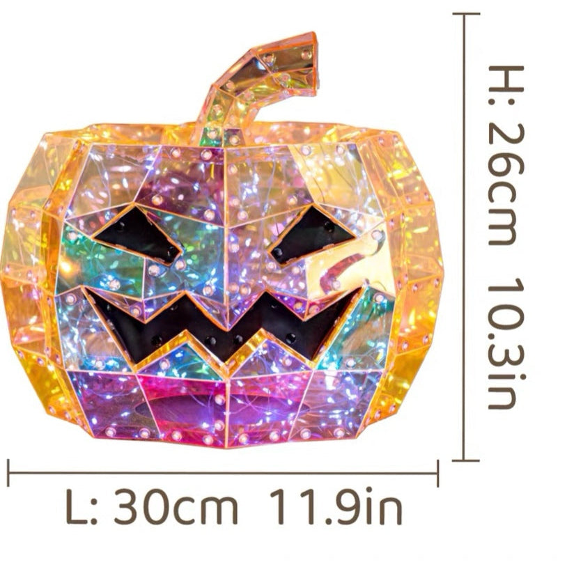 Halloween Decorations: Pumpkin Lanterns, Spooky Skull Ornaments, and Props for Creating an Atmospheric Scene