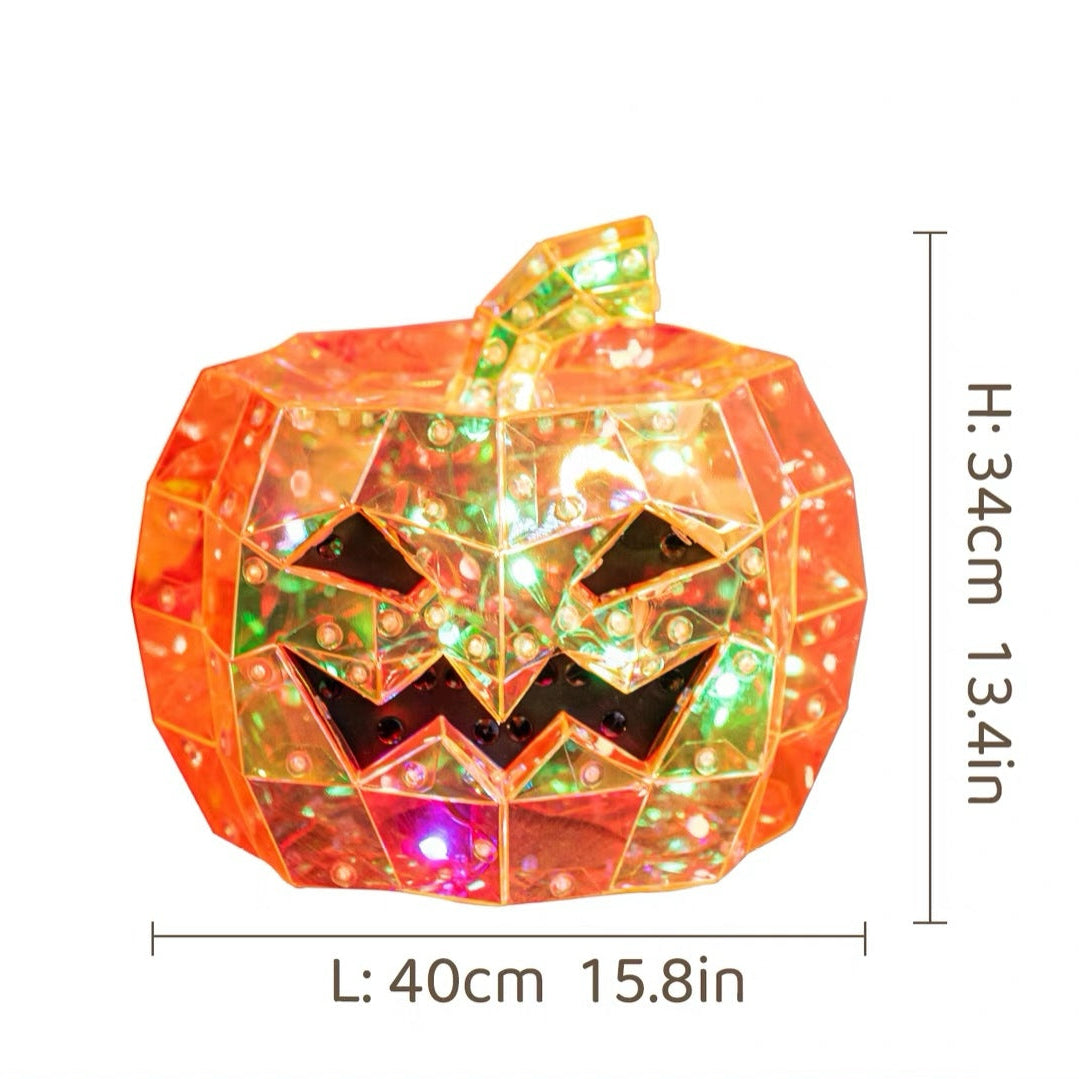 Halloween Decorations: Pumpkin Lanterns, Spooky Skull Ornaments, and Props for Creating an Atmospheric Scene