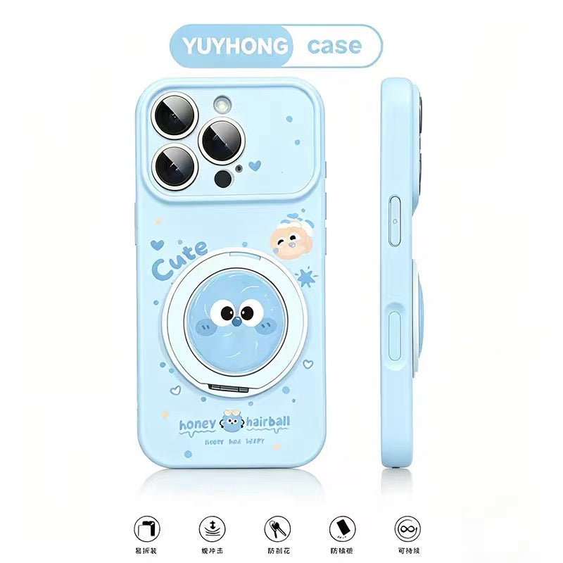 Rotating "Coal Briquette" Stand Phone Case