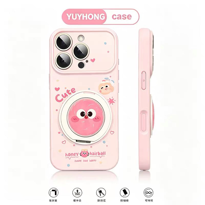 Rotating "Coal Briquette" Stand Phone Case