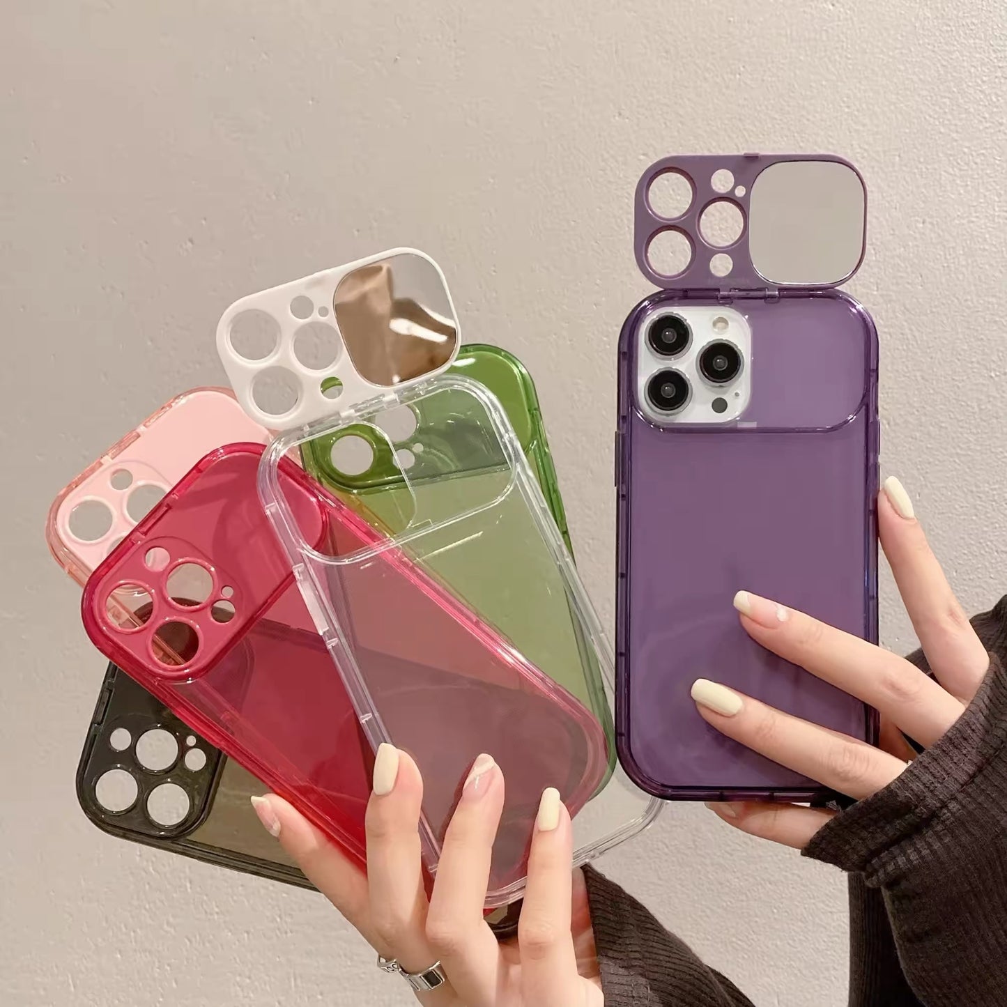 Minimalist Flip-Mirror Phone Case