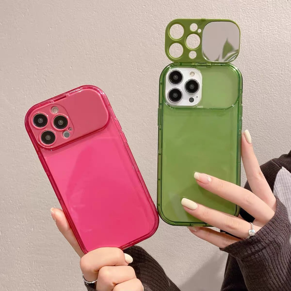 Minimalist Flip-Mirror Phone Case