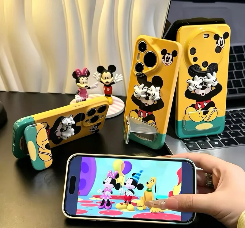 "Face-palming Mickey" mirror stand phone case for Android