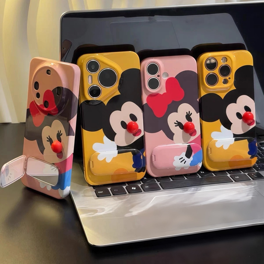 Mickey & Minnie Mirror Stand Phone Case for Android