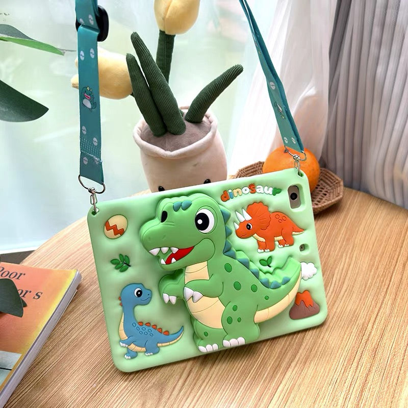 iPad case with pencil holder, 360-degree rotation, and adjustable stand—suitable for Apple iPad.