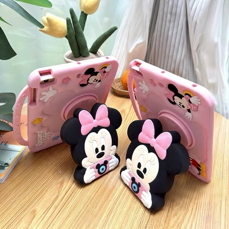 iPad case with pencil holder, 360-degree rotation, and adjustable stand—suitable for Apple iPad.