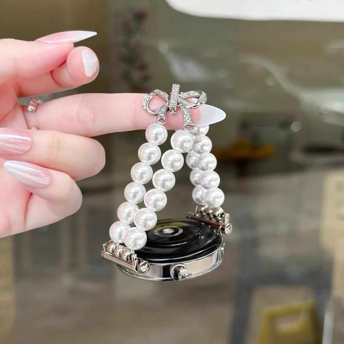 Bow and Pearl Watch Band for Samsung Galaxy Watch 9/8/7/6/5/4