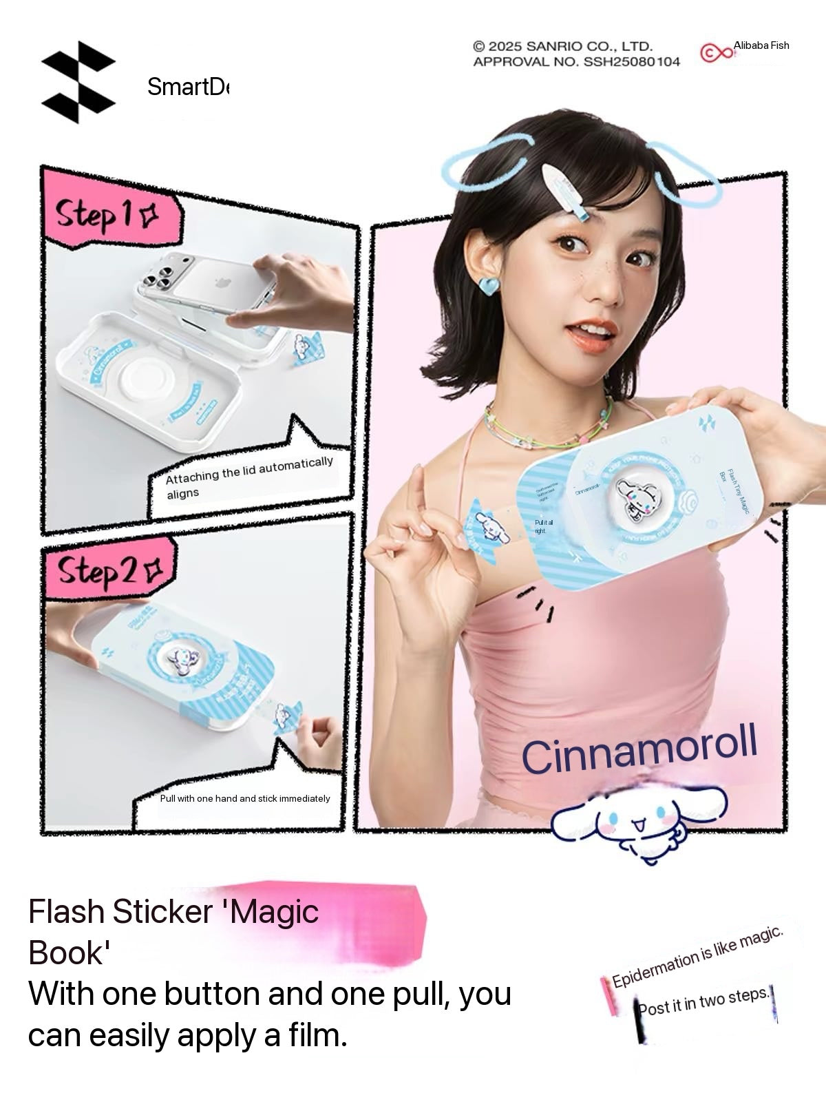 Hello Kitty tempered glass screen protector for iPhone
