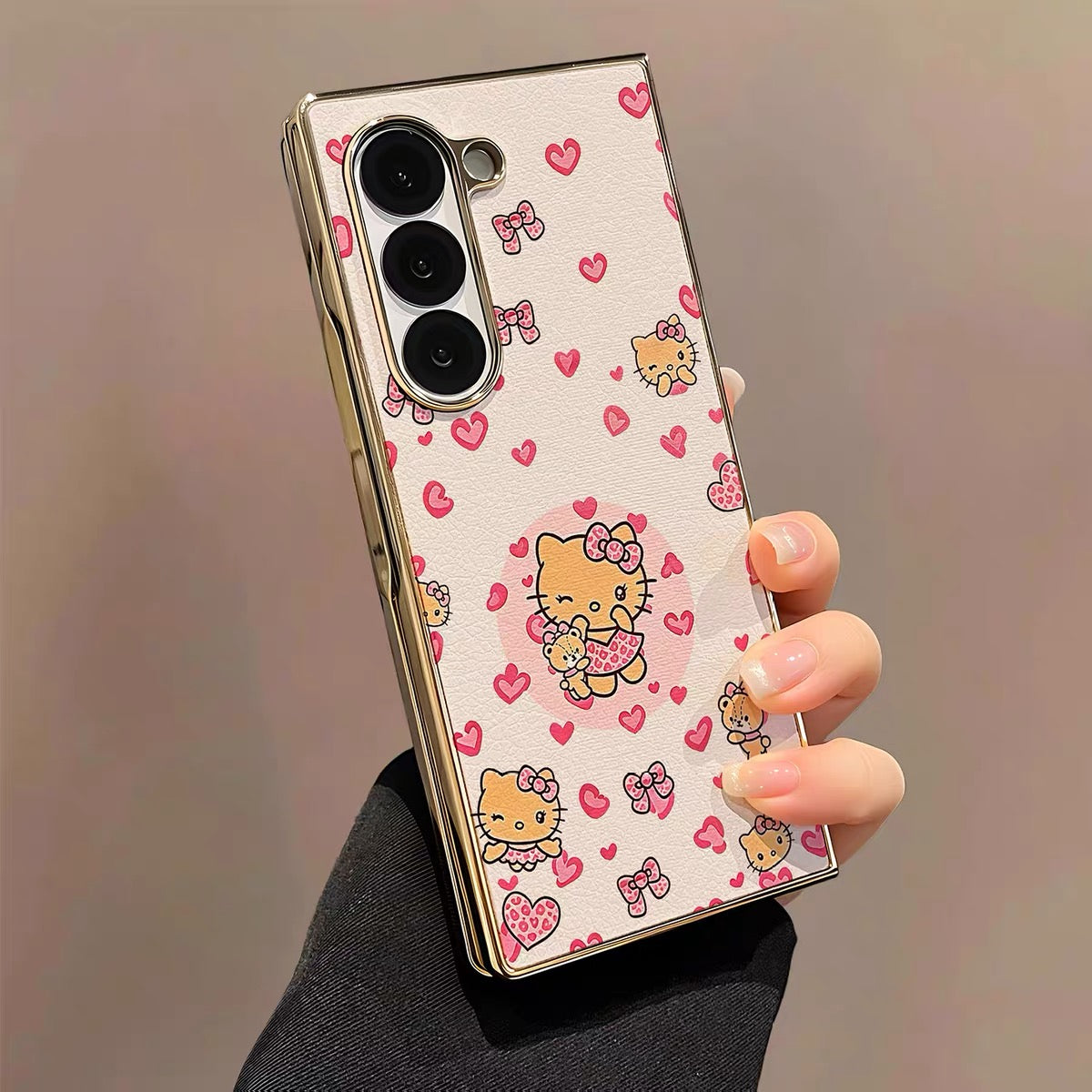Suitable for Samsung Hello Kitty rotating kickstand phone case