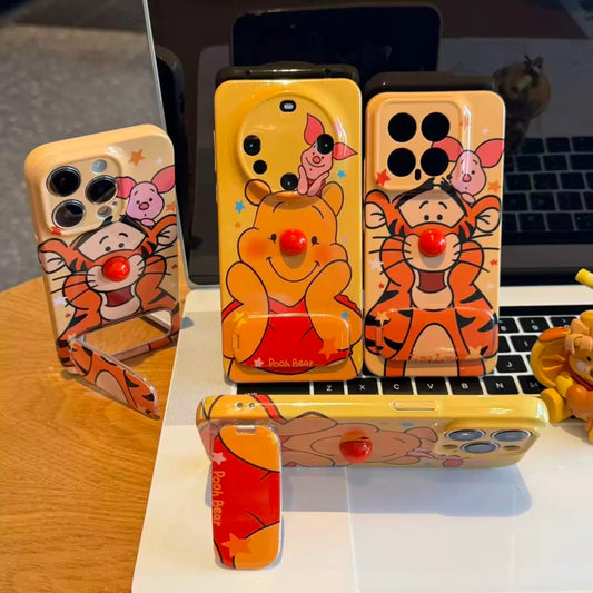 Winnie the Pooh and Tigger Mirror Stand Phone Case
