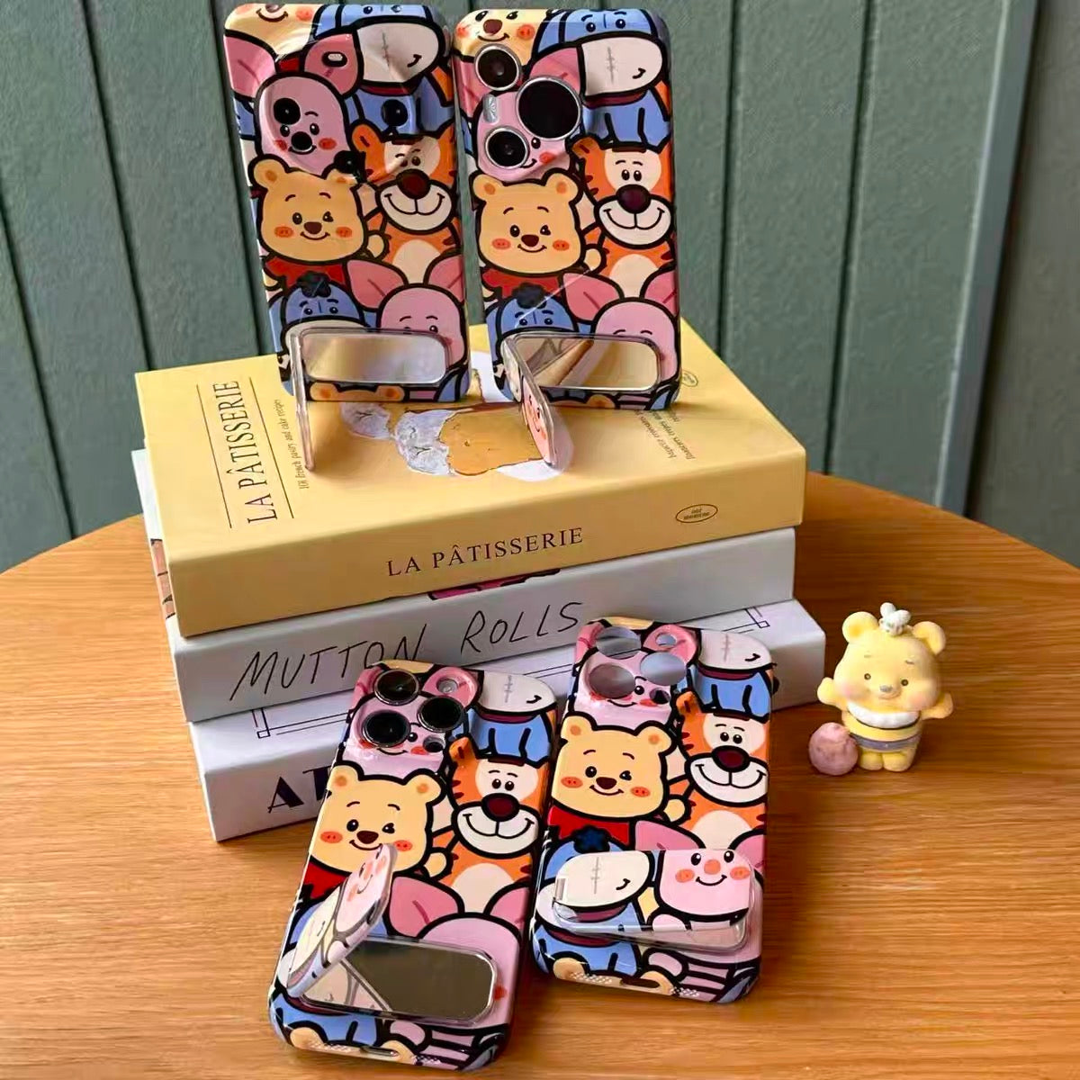 Winnie the Pooh Phone Case with Mirror and Kickstand
