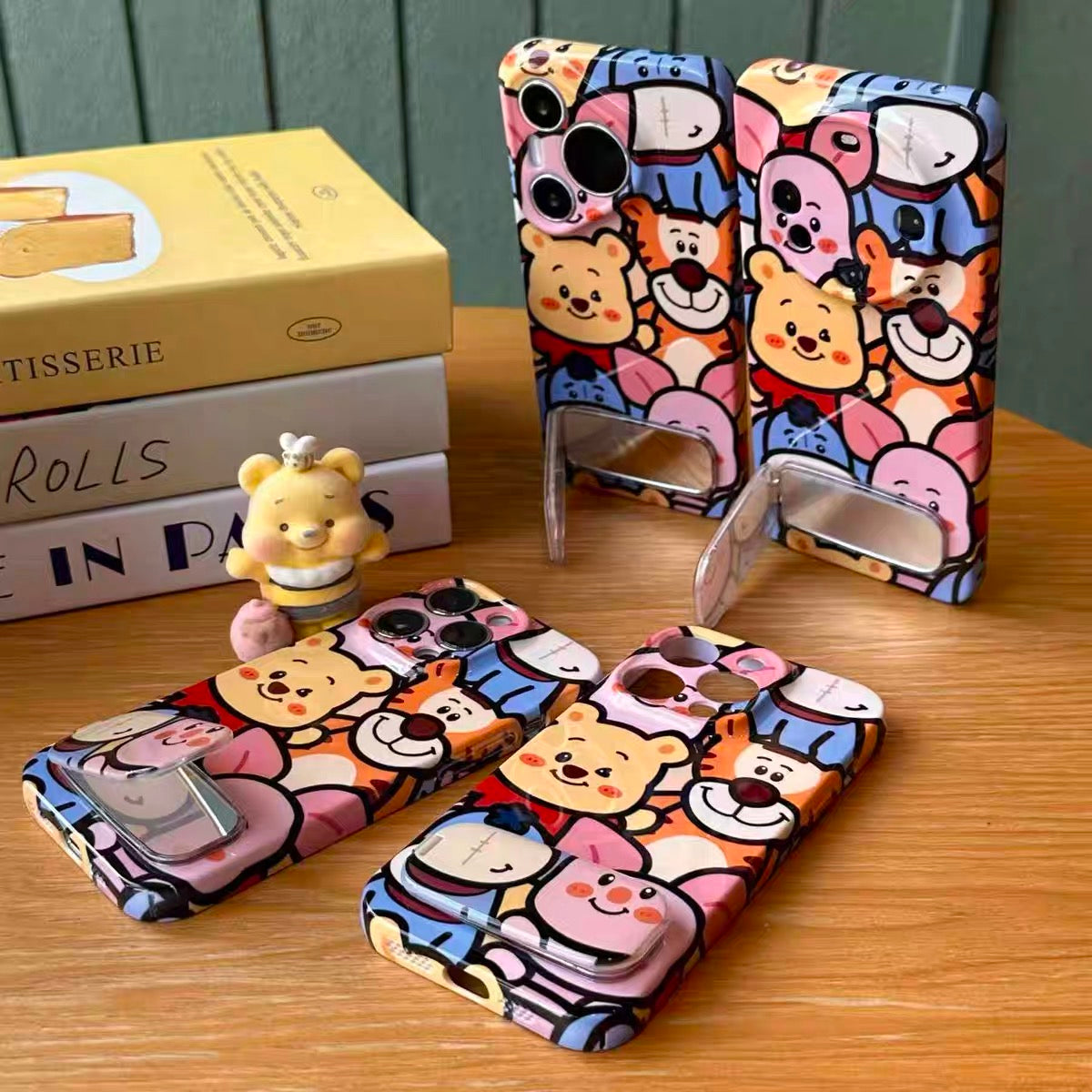 Winnie the Pooh Phone Case with Mirror and Kickstand