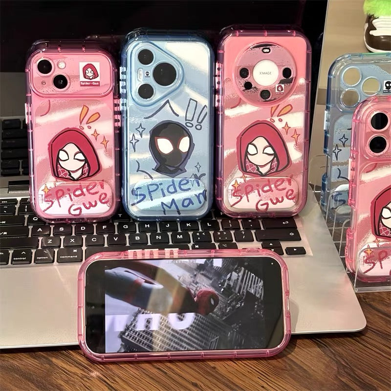 Graffiti Spider-Man Phone Case with Mirror Stand