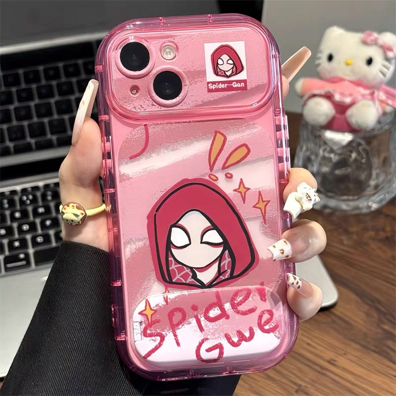Android Spider-Man Graffiti Mirror-Stand Phone Case
