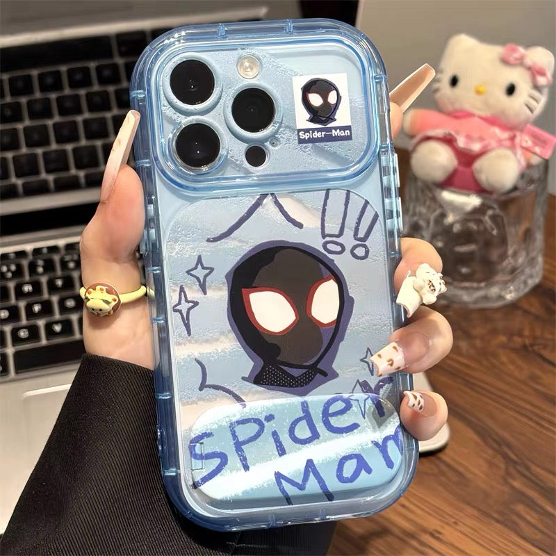 Android Spider-Man Graffiti Mirror-Stand Phone Case