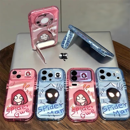 Android Spider-Man Graffiti Mirror-Stand Phone Case