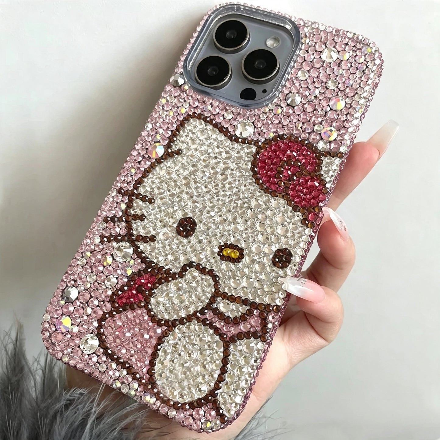 Suitable for Samsung Hello Kitty rhinestone phone case