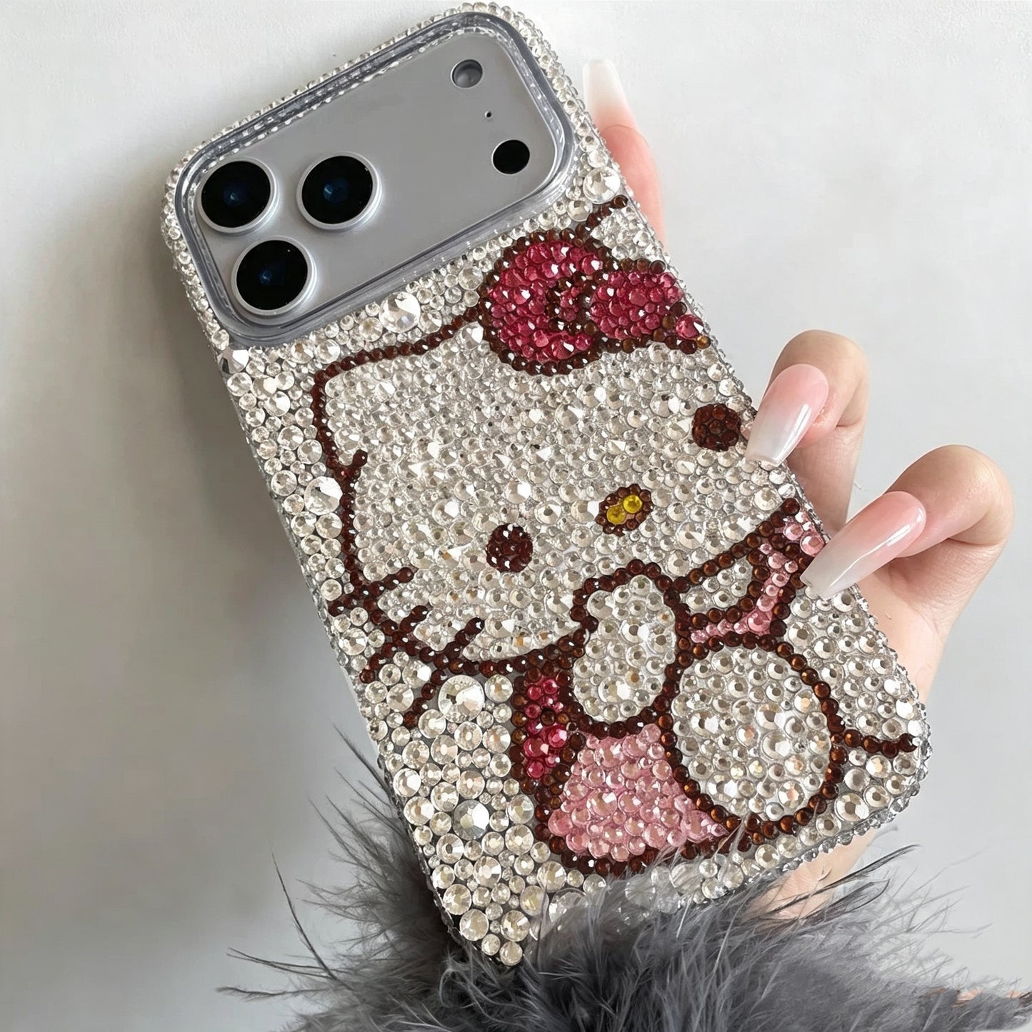 Suitable for Samsung Hello Kitty rhinestone phone case