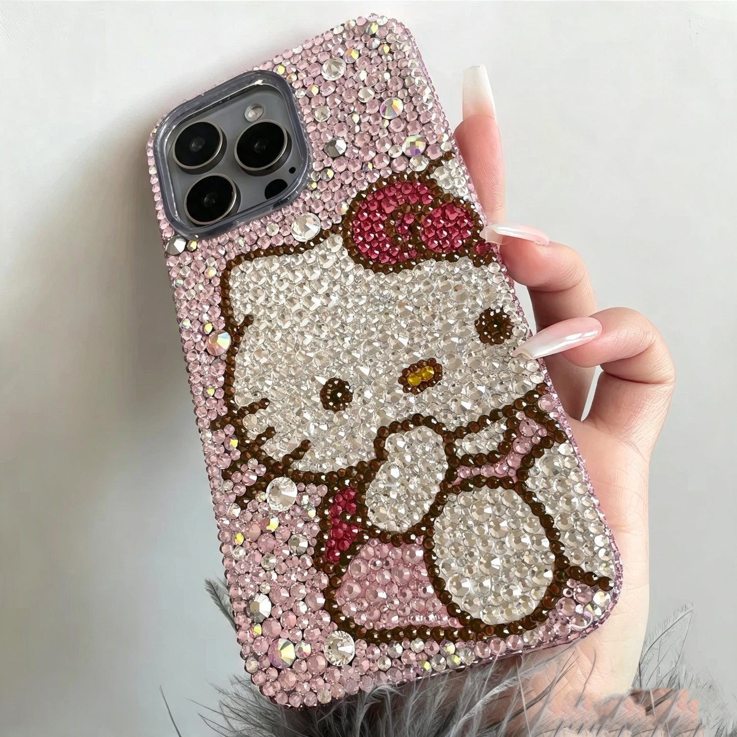 Suitable for Samsung Hello Kitty rhinestone phone case