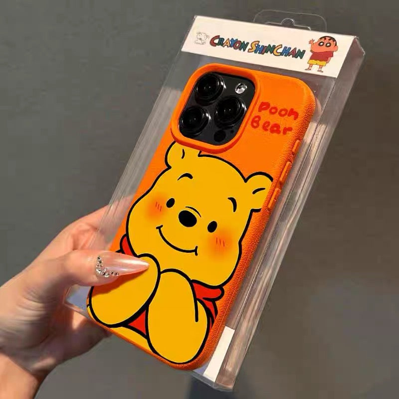 Big-Faced Cat, Red-Nosed Mickey, Piglet, and Winnie the Pooh Phone Case