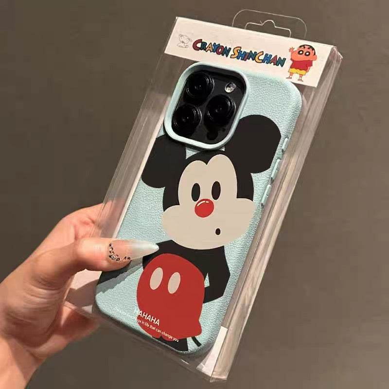 Big-Faced Cat, Red-Nosed Mickey, Piglet, and Winnie the Pooh Phone Case